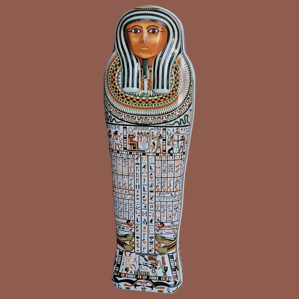 Vintage 1989 British Museum Egyptian Sarcophagus Pencil Tin by Hunkydory